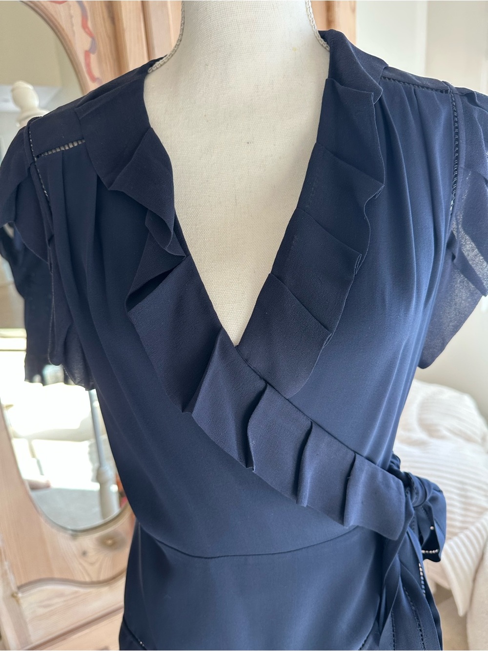 DVF Silk Wrap Top - Picture 9 of 11